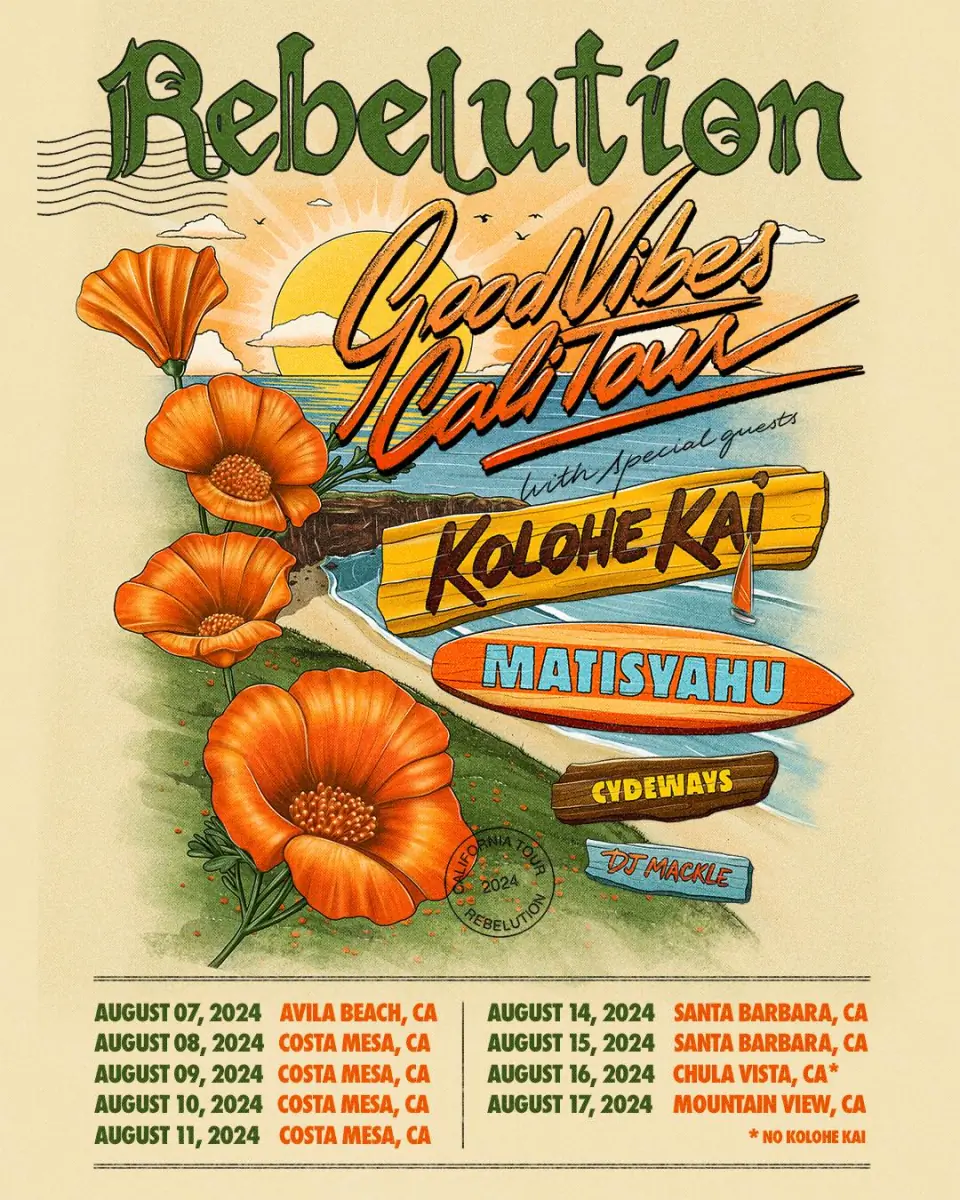 Good Vibes Cali Tour: Rebelution, Collie Buddz, Cydeways & DJ Mackle