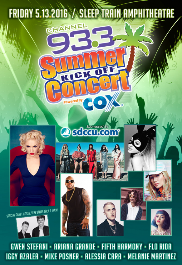 Channel 933 Summer Kick Off: Gwen Stefani, Ariana Grande, Flo Rida, Iggy Azalea & Fifth Harmony