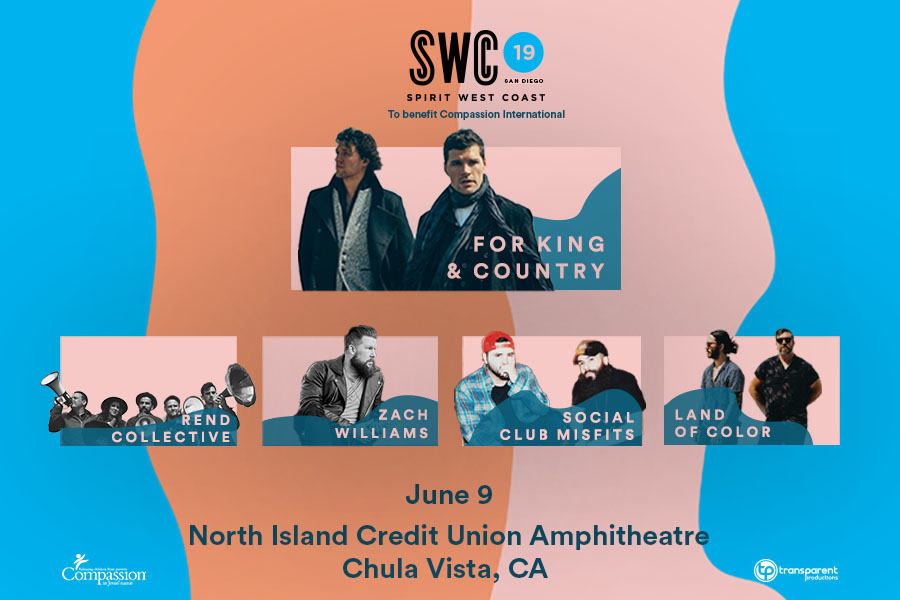 Spirit West Coast: For King and Country, Rend Collective & Zach Williams